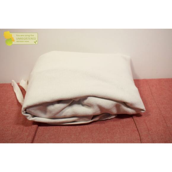 Threshold 50"x63" Blackout Aruba Tie-Top Curtain Panel Off-White 068032036* - Picture 8 of 12